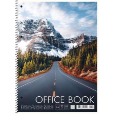 SHKOLYARYK Spirálfüzet, A4+, vonalas, 80 lap, SHKOLYARYK "Office book", vegyes füzet