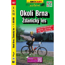 Shocart SC 167. BRNO KÖRNYÉKE / OKOLÍ BRNA - ZDÁNICKY LES KERÉKPÁROS TÉRKÉP Shocart 1:60 000 térkép