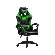 Shopever Brava Tech 813 Gamer szék, párnás textilbőr felülettel, fekete-zöld forgószék