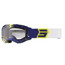 SHOT Assault 2.0 Drop motocross szemüveg sárga-kék-fehér motoros szemüveg