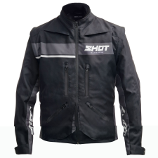 SHOT Contact Assault 2.0 motoros kabát fekete-fehér motoros kabát