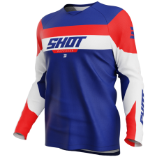 SHOT Draw League gyerek motokrossz mez kék-piros motocross mez