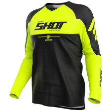 SHOT Draw Private motokrossz mez fluo sárga motocross mez