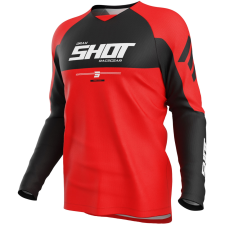 SHOT Draw Private motokrossz mez piros motocross mez