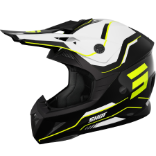 SHOT Pulse Lines gyerek motokrossz sisak fekete-fluo sárga bukósisak