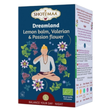 Shoti Maa bio dreamland citrom balzsam, valeriana és golgotavirág tea 16db tea