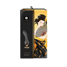 Shunga Sanya - szilikon, akkus, vízálló, G-pont vibrátor - 18,5 cm (fekete) vibrátorok