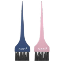 Sibel hajfestő ecset szett, pink-kék, 2 db fodrászkellék