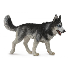 Sibériai husky figura játékfigura