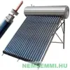 SIDI Napkollektor rendszer 200 literes RENDELÉSRE nyomásálló külső-belső inox tartállyal 20 vákuumcsővel, rozsdamentes acél kerettel