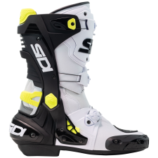 SIDI Rex motoros csizma fehér-fekete-sárga motoros csizma