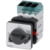 Siemens 3LD3150-0TK11 BE-KI kapcsoló, 3P, 25A, sínre szerelhető, előlapra, piros/sárga, 22,5mm