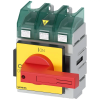 Siemens 3LD5600-0TK13 öntött házas kapcsoló, 3P, 125A, szerelőlapra, piros/sárga, UL489/508 szerinti