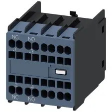 Siemens 3RH2911-2HA11 segédérintkező, homlokra, 1NO+1NC, S00-S3-hoz, rugós villanyszerelés