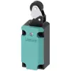 Siemens 3SE5112-0CE01 végálláskapcsoló, műanyag görgős (22mm) nyomókar, egyirányú, 1NO+1NC, fém ház, 40mm