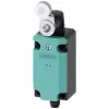 Siemens 3SE5114-1CH02-1AF3 végálláskapcsoló, fém görgős kar, 2 LED zöld/sárga, 1NO+1NC, fém ház