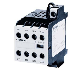 Siemens 3TG1001-0BB4 mágneskap., 4P 20A(AC1), 3NO+1NC, 24VDC, csav. villanyszerelés