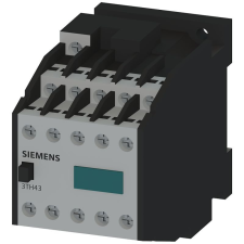 Siemens 3TH4310-0AG2 mágneskapcsoló, 10P 10A(AC15), 10NO, 110VAC 50/60Hz, csavaros villanyszerelés