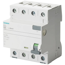 Siemens 5SV3346-3 FI-relé 63A 4P 30mA, F típus villanyszerelés