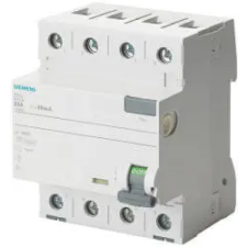 Siemens 5SV3644-6 FI-relé 40A 4P 300mA, A típus (5SV36446) villanyszerelés