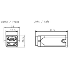 Siemens 6GK1905-0CB00 PROFIBUS bus csatlakozó, anya (5db/csomag) villanyszerelés