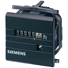 Siemens 7KT5500 üzemóra számláló, 48x48 mm, 00000.00 h, 10-80VDC villanyszerelés
