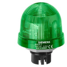 Siemens 8WD53001AC BUILT-IN LUMINAIRE STEADY BURNING LIGHT, 12 - 230V UC, GREEN villanyszerelés