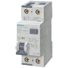 Siemens áramvédős kismegszakító 1P+N B 13A 10kA 30mA (5SU1354-6KK13) villanyszerelés