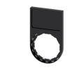 Siemens Felirati tábla tartó RSU1-hez d22 üres üres fekete téglalap 29.8mm x 49.8mm x SIRIUS ACT SIEMENS - 3SU1900-0AH10-0AA0