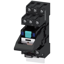 Siemens LZS:PT3A5L24 relé+foglalat, LED-modul védődiódával, 3CO/10A, 24VDC, csavaros villanyszerelés