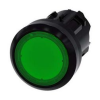 Siemens Nyomógombfej műanyag d22 világító lapos zöld visszaugró kerek SIRIUS ACT SIEMENS - 3SU1001-0AB40-0AA0