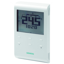 Siemens RDE100.1 programozható digitális kijelzős szobatermosztát heti programmal fűtésszabályozás