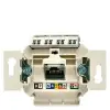Siemens Siemens Delta 5TG20271, 5TG2027-1 Informatikai csatlakozóaljzat 1xRJ45 Cat6a UTP burkolat és keret nélkül, Delta ( 5TG20271 / 5TG2027-1)