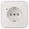 Siemens Siemens Delta Style 5UB1844 Földelt csatlakozóaljzat (dugalj) 2P+F titánfehér burkolattal keret nélkül, működés jelzéssel, süllyesztett, 16A 250V , Delta Style ( 5UB1844)
