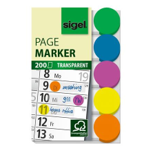 SIGEL 50x12 mm Jelölőcímke 5x40 lap - Vegyes (HN301) jegyzettömb