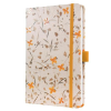 SIGEL Jegyzetfüzet, exkluzív, 135x203 mm, vonalas, 87 lap, keményfedeles, sigel "jolie" bloom orange