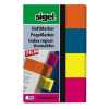 SIGEL Jelölőcímke, műanyag, 4x40 lap, 20x50 mm, SIGEL "614", vegyes szín