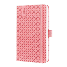  Sigel Jolie határidőnapló, 2026, 9,5x15 cm, heti, rózsaszín határidőnapló