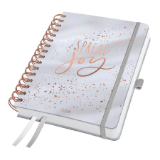  Sigel Jolie határidőnapló, 2026, spirálos, 16,8x21,5 cm, heti, Glittery Joy határidőnapló