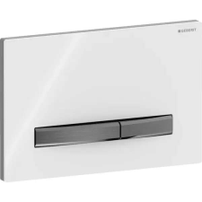  Sigma50 Működtetőlap, fekete króm/fehér szaniter