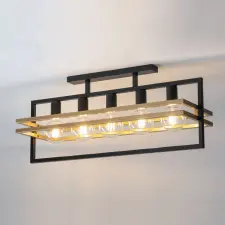 Sigma Lighting modern mennyezeti lámpa merci fekete arany sig32407 világítás