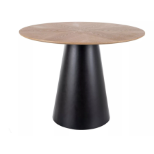 Signal Angel Kerek Tölgy Étkezőasztal Matt Fekete Lábbal bútor
