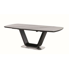 Signal ARMANI CERAMIC asztal fehér márvány hatású/fekete matt 160(220)X90 bútor