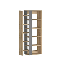 Signal Combo Modern Nyitott Könyvespolc Laminált Tölgy-Antracit Geometrikus bútor