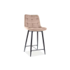 Signal Félmagas bárszék CHIC H-2 VELVET FEKETE VÁZ / BÉZS BLUVEL 28