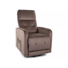 Signal Otus II Elektromos Relax Fotel Bársony Cappuccino bútor