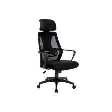 Signal Q-095 Ergonomikus Hálós Forgószék Fejtámlával Fekete forgószék