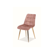 Signal Szék CHIC VELVET aranyozott / rózsaszín antracitszürke BLUVEL 52 bútor