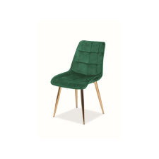 Signal Szék CHIC VELVET aranyozott / zöld BLUVEL 78 bútor