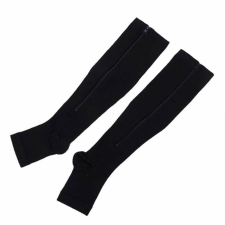 SIKS® kompressziós hosszú zokni, fekete színű, S/M gyógyászati segédeszköz